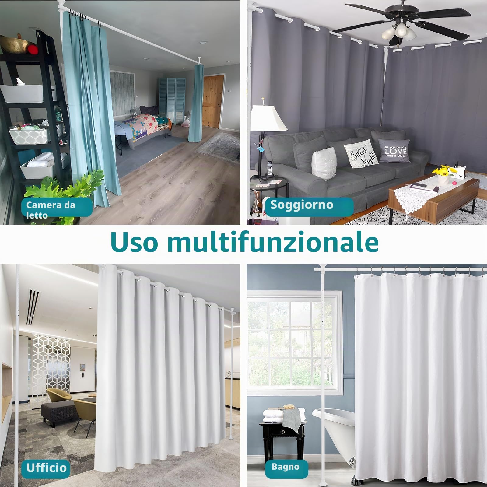 Barra per tende Divisorio per Ambienti