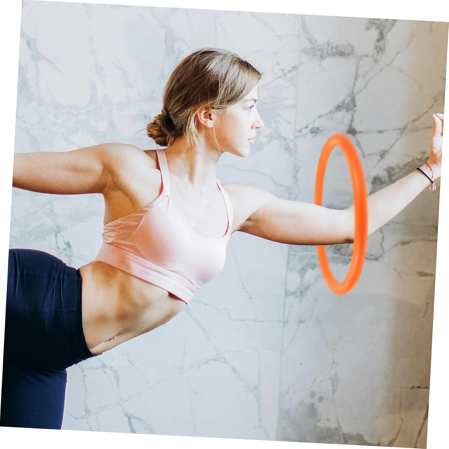 WOONEKY Arm Hoop Weighted Fitness Equipment for Arm Workouts Portable and Comfortable for Use for Yoga and Calorie Burning