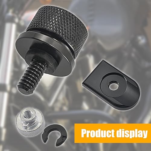 Miniatura 6 de Kit de tapa de tornillo de tornillo de asiento trasero CNC, desmontaje rápido, tornillos de fijación, almohadilla de tuerca, compatible con Halley,