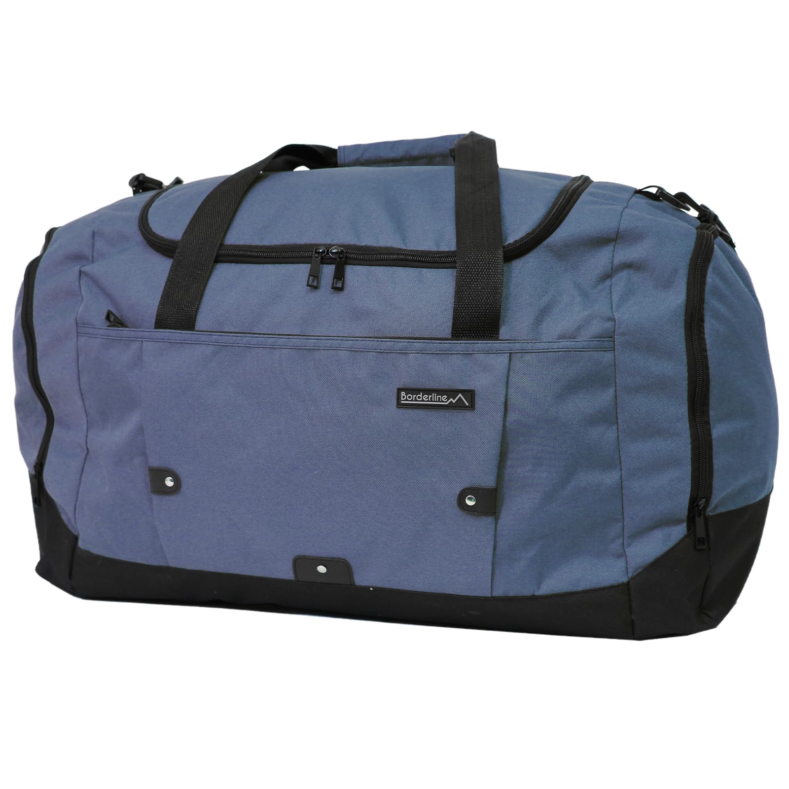 Medium Sports Holdall 40L – 52x31x25cm Gym Bag, Travel Duffle Bag with Shoulder Strap – Lightweight Carry-On Cabin Luggage for Men & Women - Navy