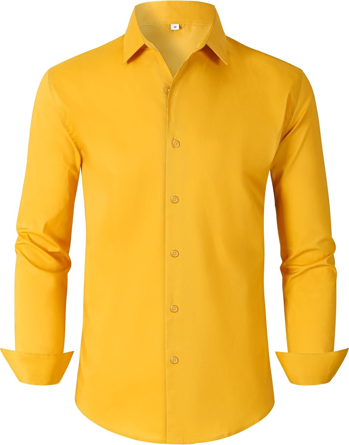 BBIBBI Mens Dress Shirts for Men Long Sleeve Wrinkle Free Button Down Shirt Formal Business Casual Shirts