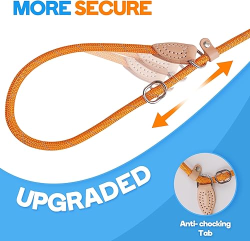 Miniatura 2 de Grand Line Correa antideslizante para perro, cuerda antideslizante reflectante de 5 pies, correa para entrenamiento de cachorros, correa para