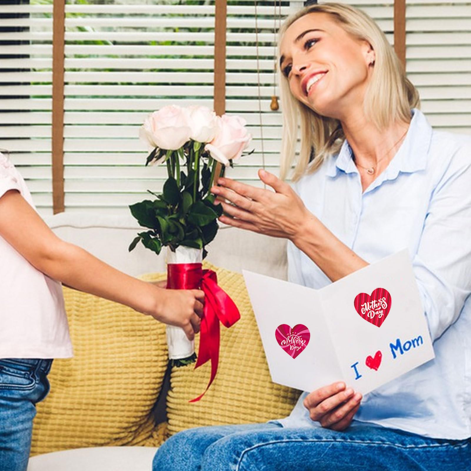 130 Adesivi Per La Festa Della Mamma | Etichette Floreali Per Regali E Buste | Perfetti Per Scrapbooking E Decorazione