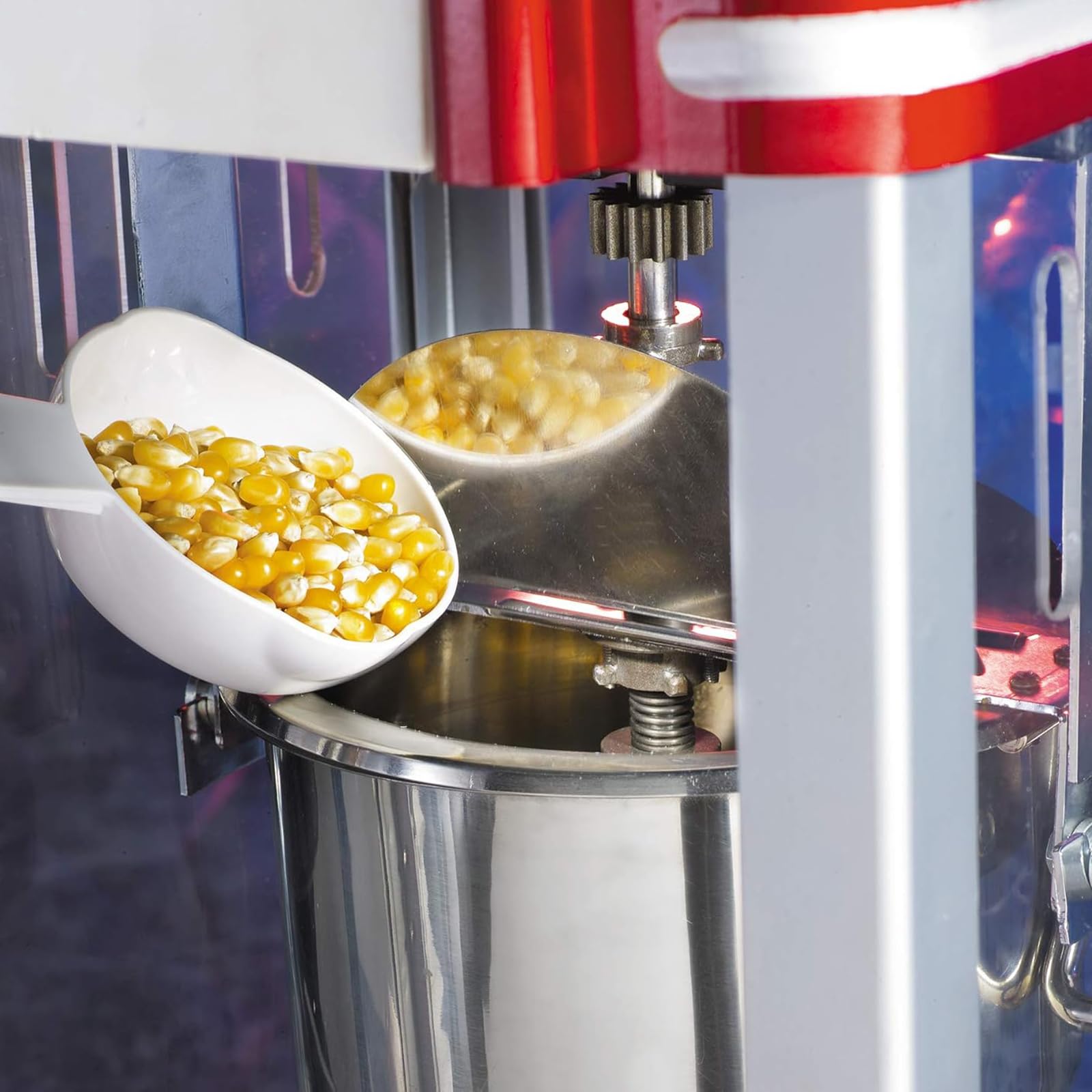 Máquina De Palomitas Retro Profesional Con Temporizador Y Función De Mantener Caliente, Iluminación Incorporada, 2 Minutos De Preparación Rápida, Diseño Extraíble Para Entretenimiento, Apartamento
