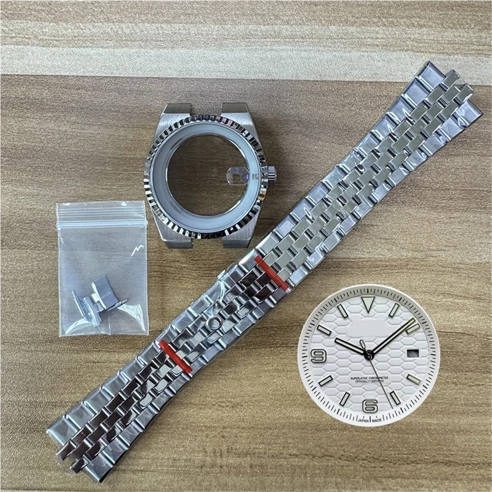 TOP 39,5 mm Land-Dweller-Uhrengehäuse mit Armband und 33,8 mm Zifferblatt