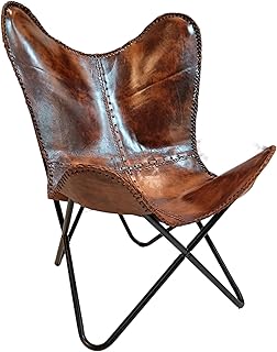Vintage Leather Antique Butterfly Chair for Relaxing