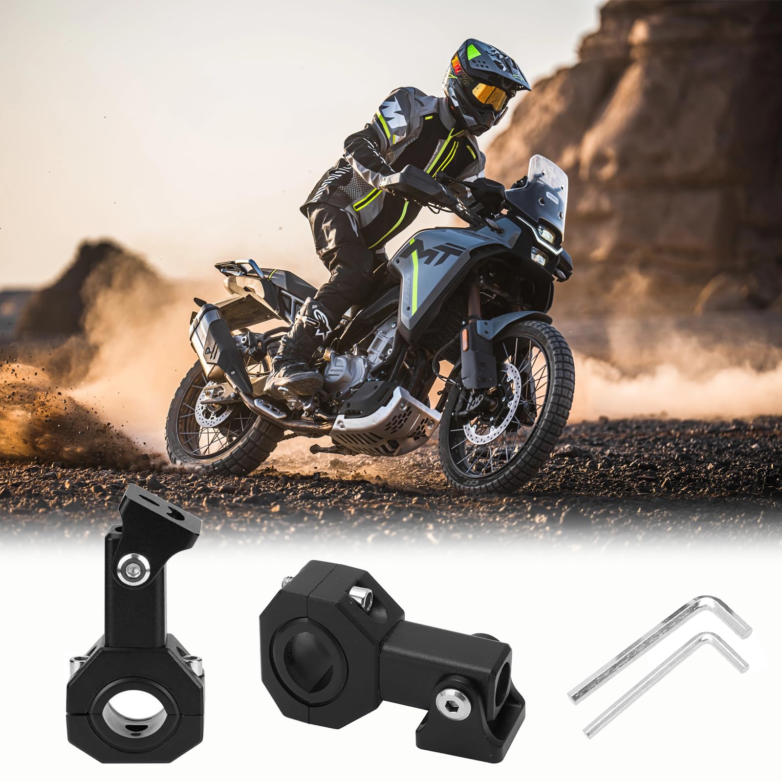 Soportes de montaje para motocicleta universales abrazaderas foco moto y barra luz M5