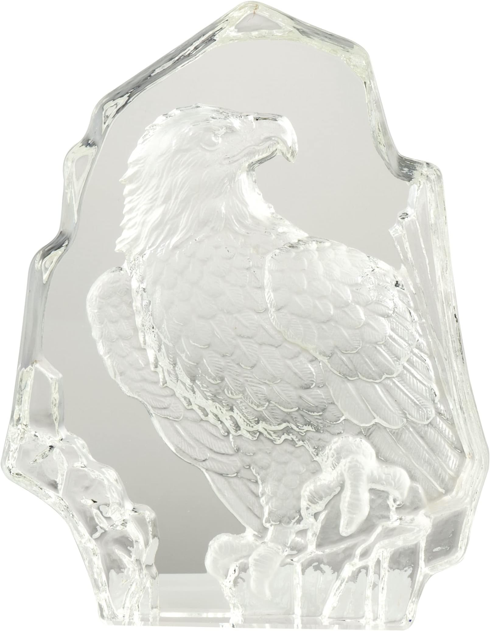 Crystal Eagle Statue Exquisite Crystal Eagle Figurine with Crystal Bear Figurine Crystal Stand Eagle Gift Cute Crystal Animal Bear Decor for Office Room and Garden