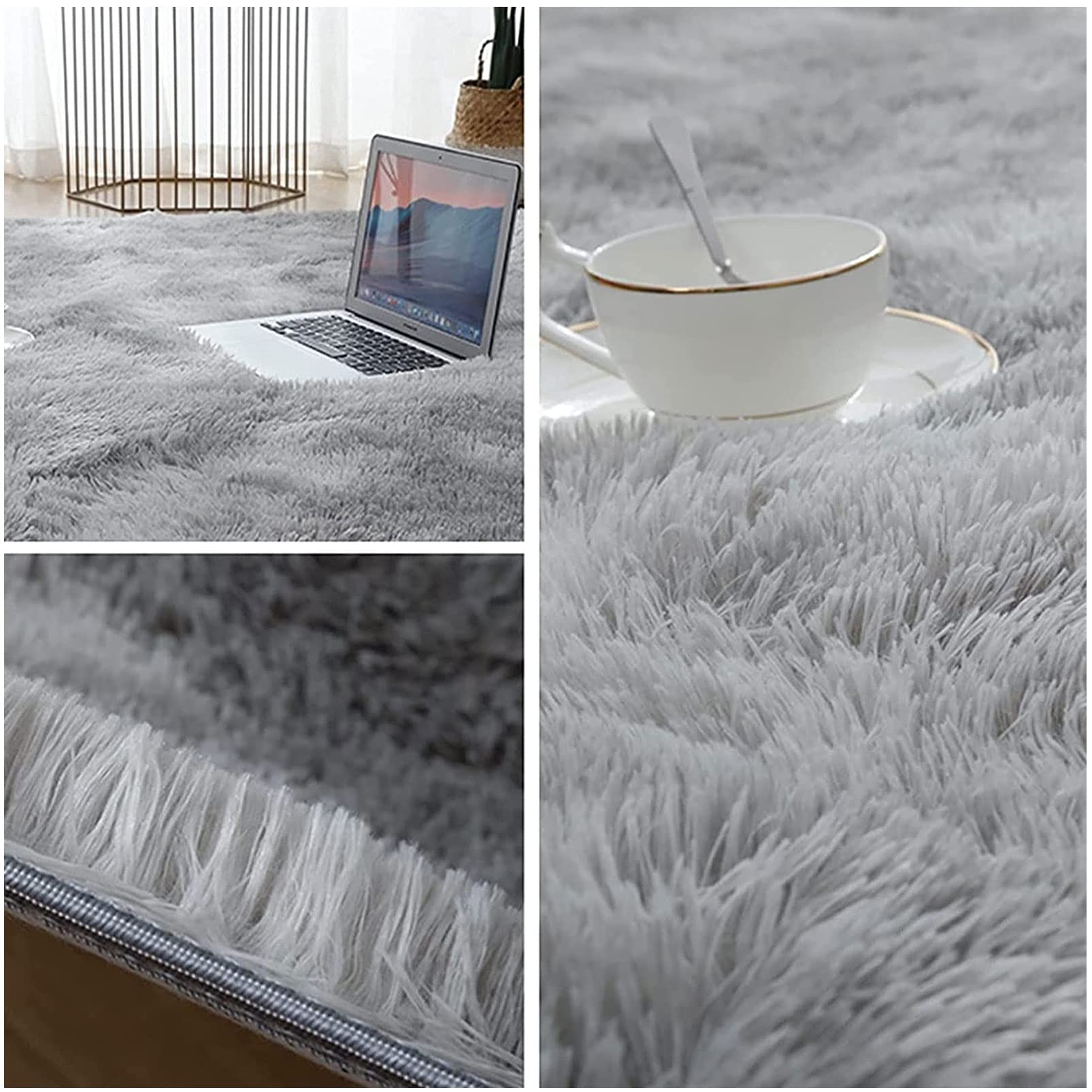 Modernas Dywan tie-dye o wymiarach 140 x 180 cm, antypoślizgowy dywan do przedpokoju, kuchni i ogrodu, miękki w dotyku, łatwa konserwacja, ciemnoszary, wszechstronne rozwiązanie do dekoracji domu