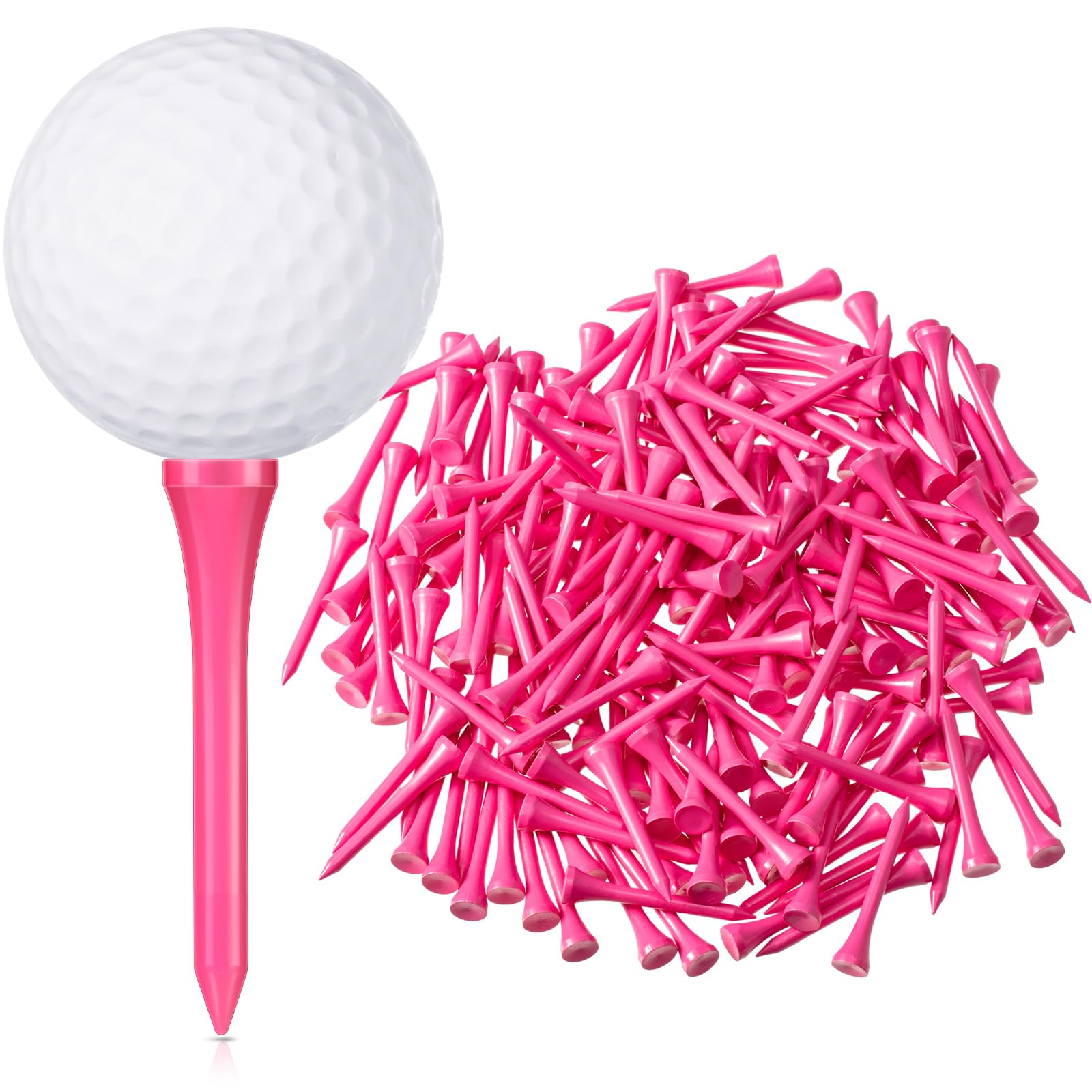 Jenaai 200 Pcs Golf Tees Bamboo Golf Tees for Women