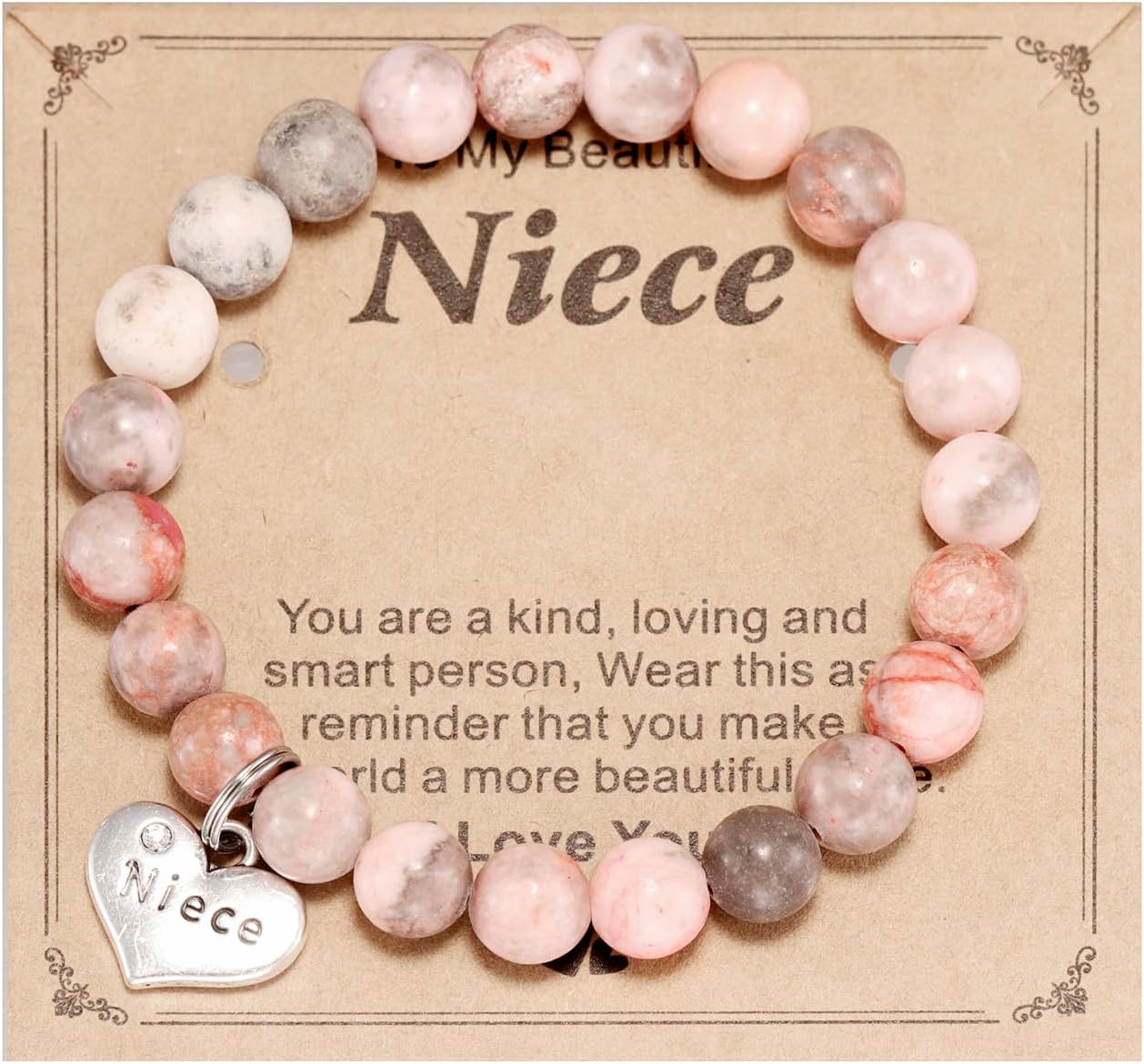 HUTIMY Niece Bracelet from Aunt Auntie Women Jewelry Unique Happy 18Th Birthday Gifts for Niece