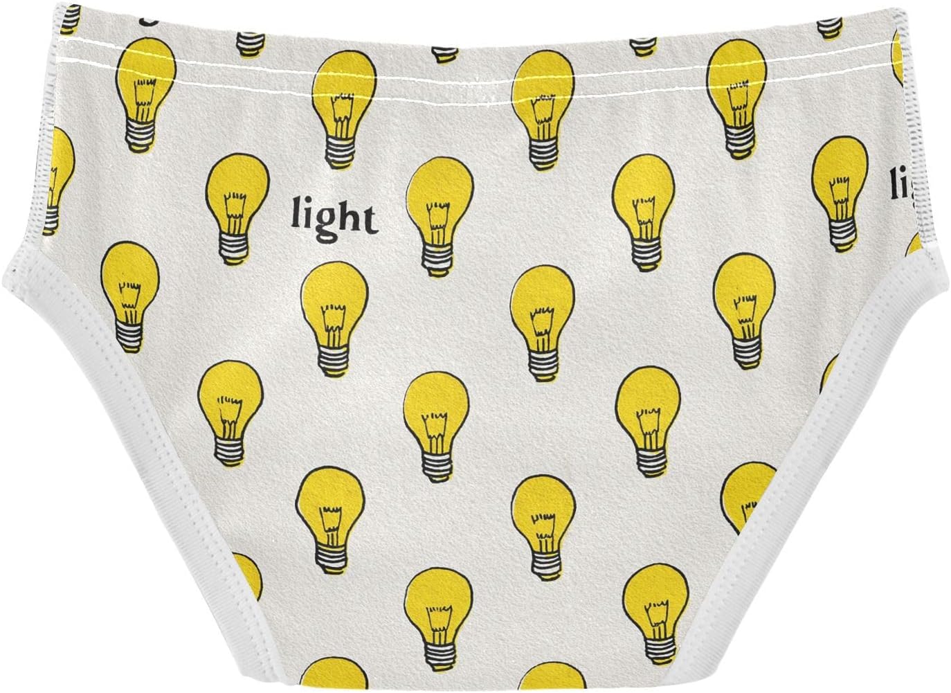 visesunny Light Bulb Pattern Potty Training Underwear Boys Toddler Cotton Soft Brief Size 2T-8Y for Kids