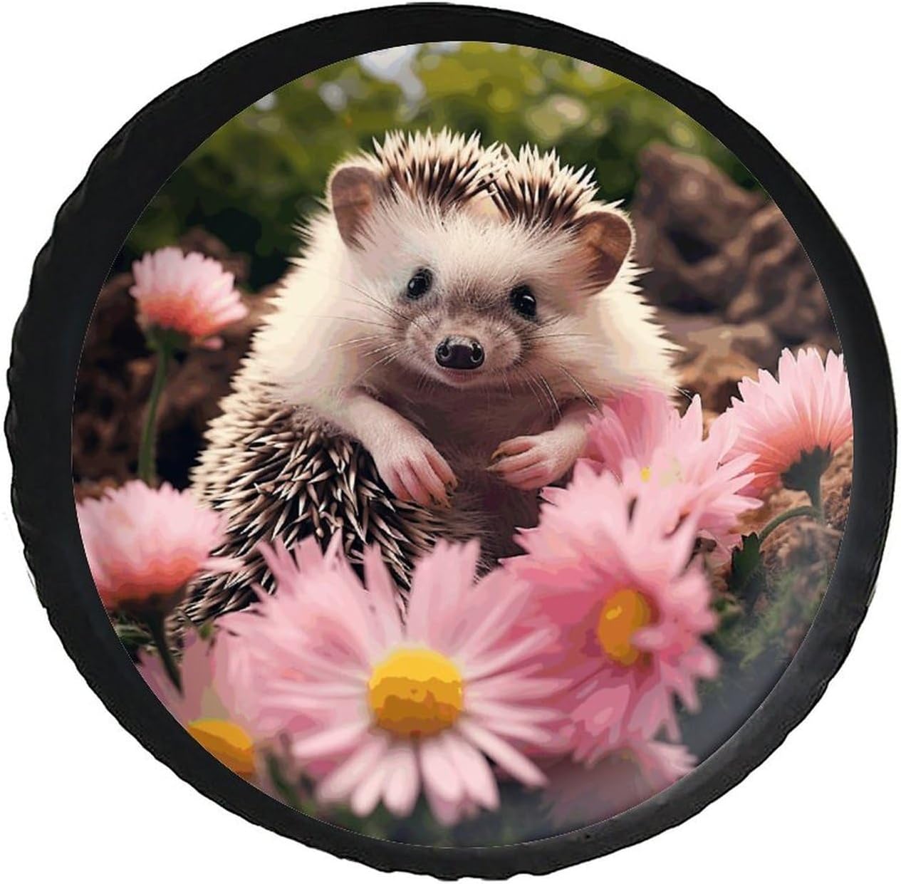 28"-34" Thickening Spare Tire Cover Cute Pet Dog Waterproof Leather Tire Wheel Cover for Trailer Jeep RV SUV