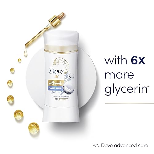 Miniatura 4 de Dove Ultimate - Desodorante antitranspirante en barra de coco y sándalo, 2 unidades, 2.6 onzas