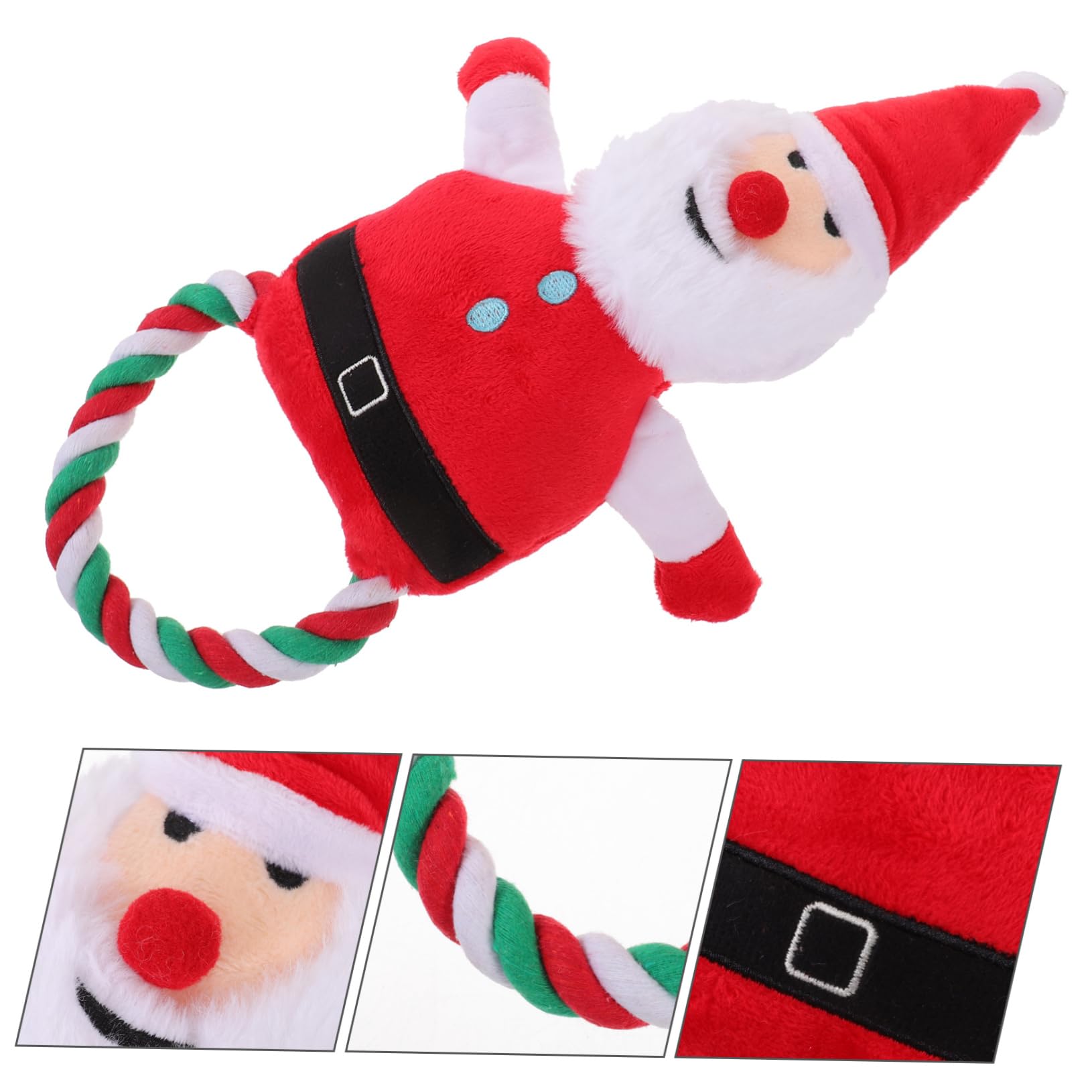 INOOMP 5stücke Puppy Chew Toy Santa Claus Langlebiges Und Quietschendes Kauspielzeug Für Hunde Für Zahnpflege Und Spiel Für Weihnachten