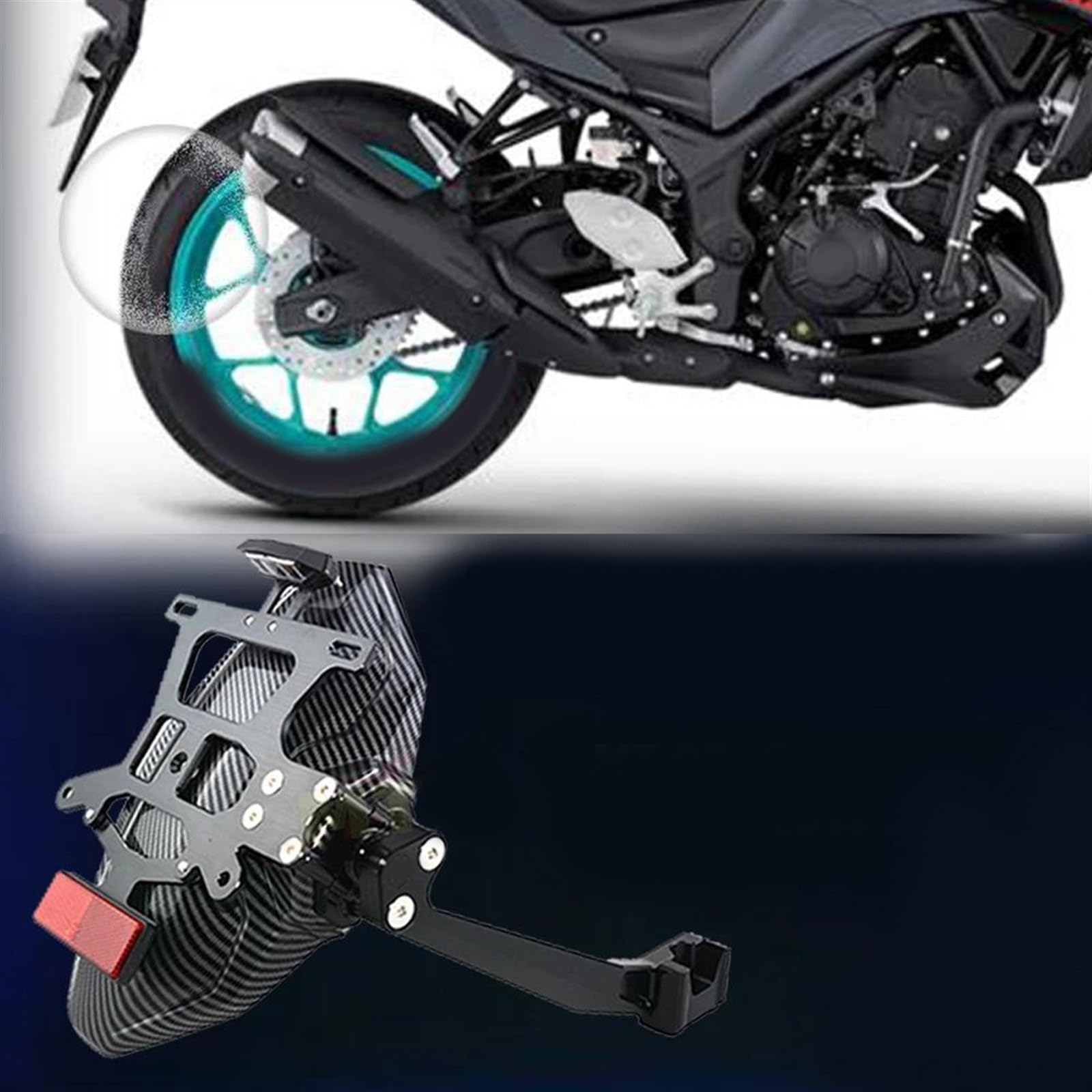 Amazon.co.jp: オートバイリアマッドガードホイールスプラッシュガード