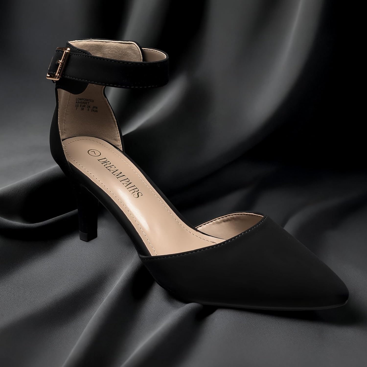 DREAM PAIRS Kitten Heel Low Heel for Women Closed Pointed Toe Pumps Wedding Party Sexy Dress Shoes Lowpointed - Image 6