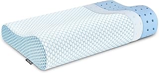 Memory Foam Pillows Neck Pillow for Pain Relief, Ergonomic Contour Cervical Pillow Neck Support Bed Pillow for Side Back Stomach Sleeper, Orthopedic Pillow for Sleeping