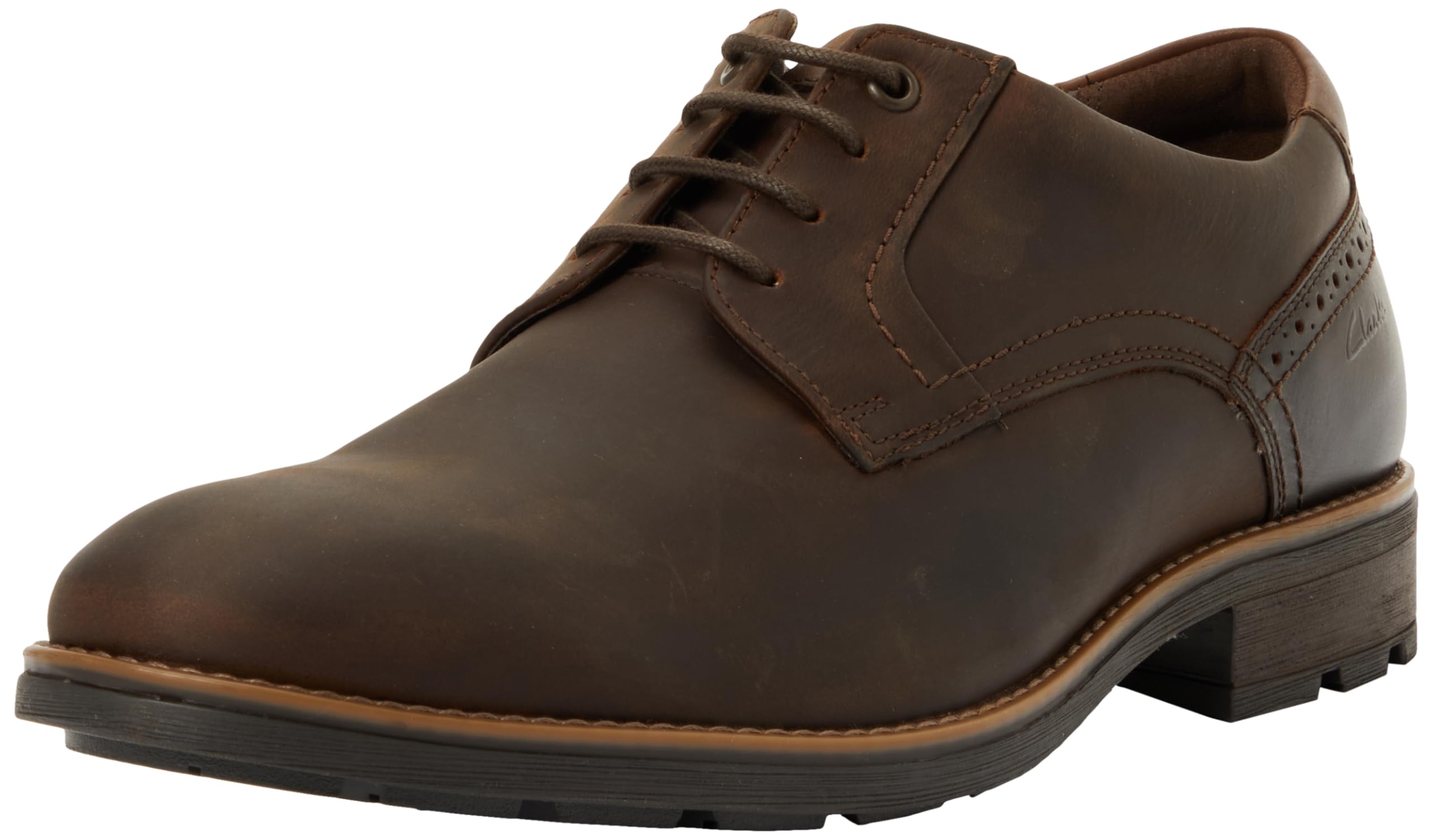 Clarks Emmet Plain Mens Beeswax Leather, 6.5
