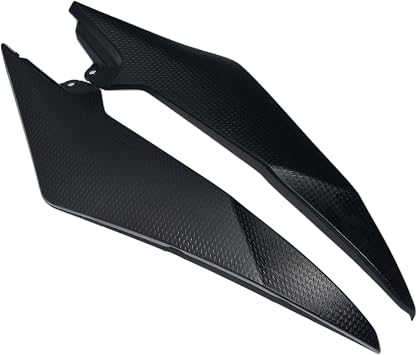 Tank Side Fairing Panel Gas Tank Cover for Yamaha YZF-R6 2008-2015, Black Plastic