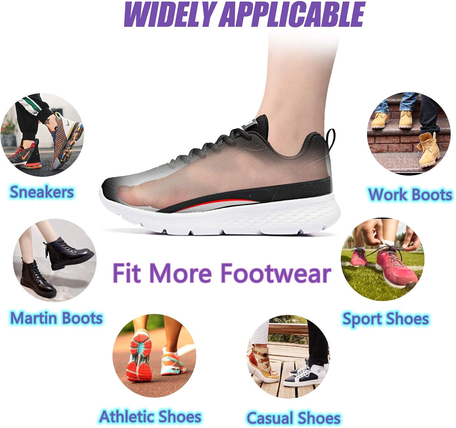 3/4 Length Arch Support Insoles for Men and Women, Medium Size Planter Fasciitis High Arch Support for Work Boots, EVA Orthotic Shoe Inserts for Flat Feet, Over-Pronation, Relief Foot Heel Spur Pain - Image 5