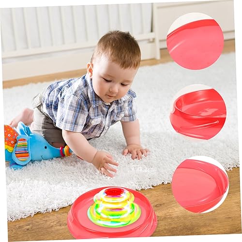 4pcs Round Gyro Training Board Plastic Gyro Disc for Competitive Play Enhances Teamwork and Coordination Skills