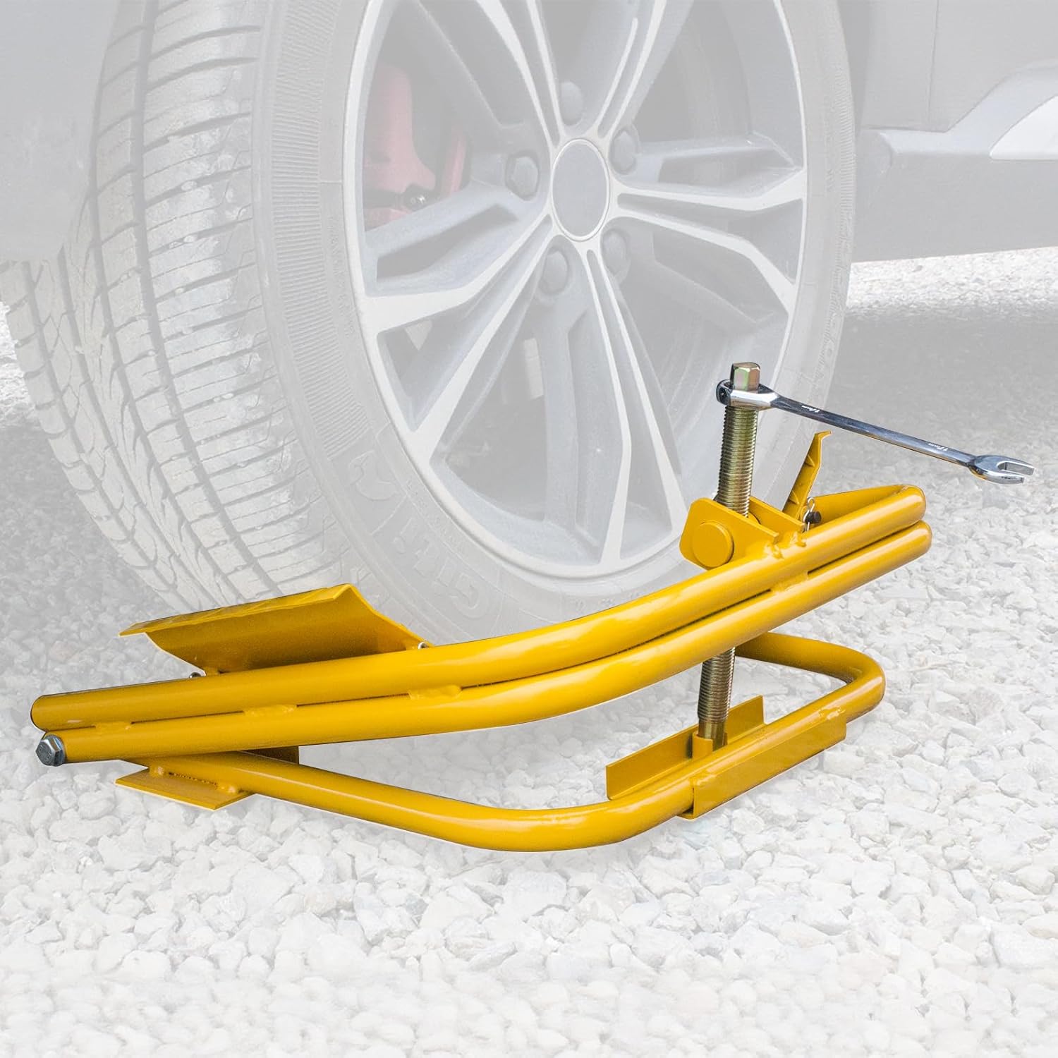 HKTE Light Trailer Tire Leveler – 3,000 lbs Capacity – Fits 13”-15” Wheels – Easy Manual Leveling Without Ramps – for Single Axle RV, Camper, and Trailer