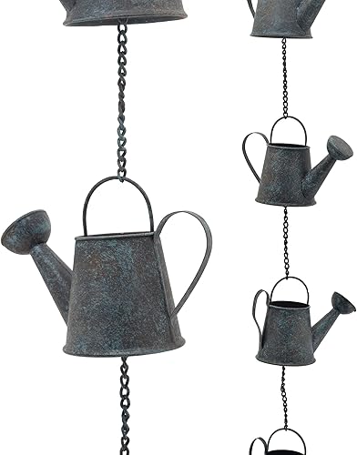 Arcadia Garden Products RC03 - Cadena de lluvia para regadera, color azul antiguo