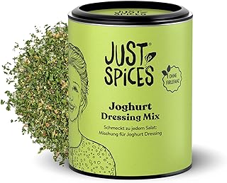 Just Spices Joghurt Dressing Mix I Dressing für alle Salate in Sekunden anrühren I Gewürzdose, 40 g