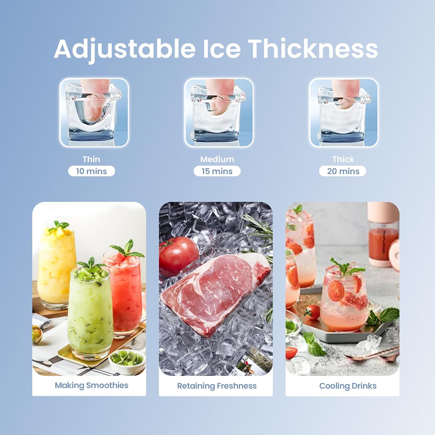 Kismile Commercial Ice Maker, 100 lbs/24H Ice Machine with 29 lbs Storage, Under Counter Ice Maker with LED Display & Self-Cleaning, 304 Stainless Steel Structure for Home, Bar, Outdoor Kitchen