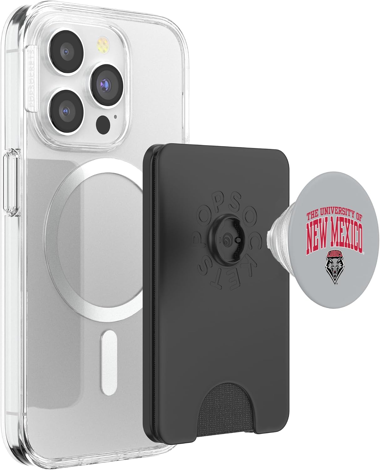 New Mexico Lobos | Official NCAA Merch | NCAFNMU02 PopSockets PopWallet for MagSafe