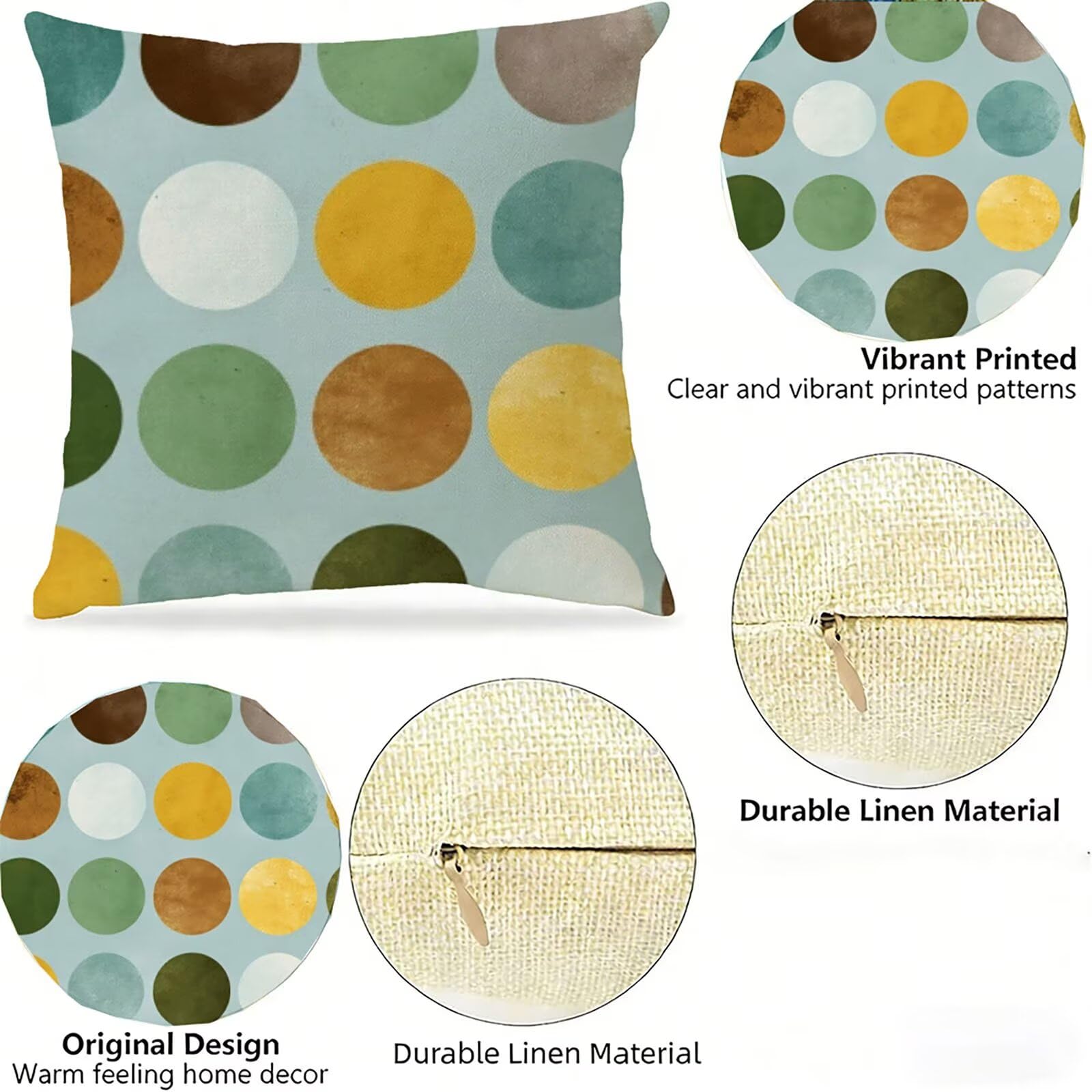 Housse de Coussin Canapé Couleur Orange 60x60cm Exterieur Impermeable GéOméTrie Taie D'oreiller Décoratif Aesthetic Housse Coussin Decoration pour Chambre Sofa Jardin Balcon Terrasse Lot de 2. P-5144