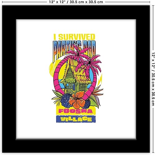 Miniatura 6 de Trends International Gallery Pops Netflix One Piece - Póster de pared con texto en inglés "I Survived Party's Bar Foosha Village, 12.00 x 12.00