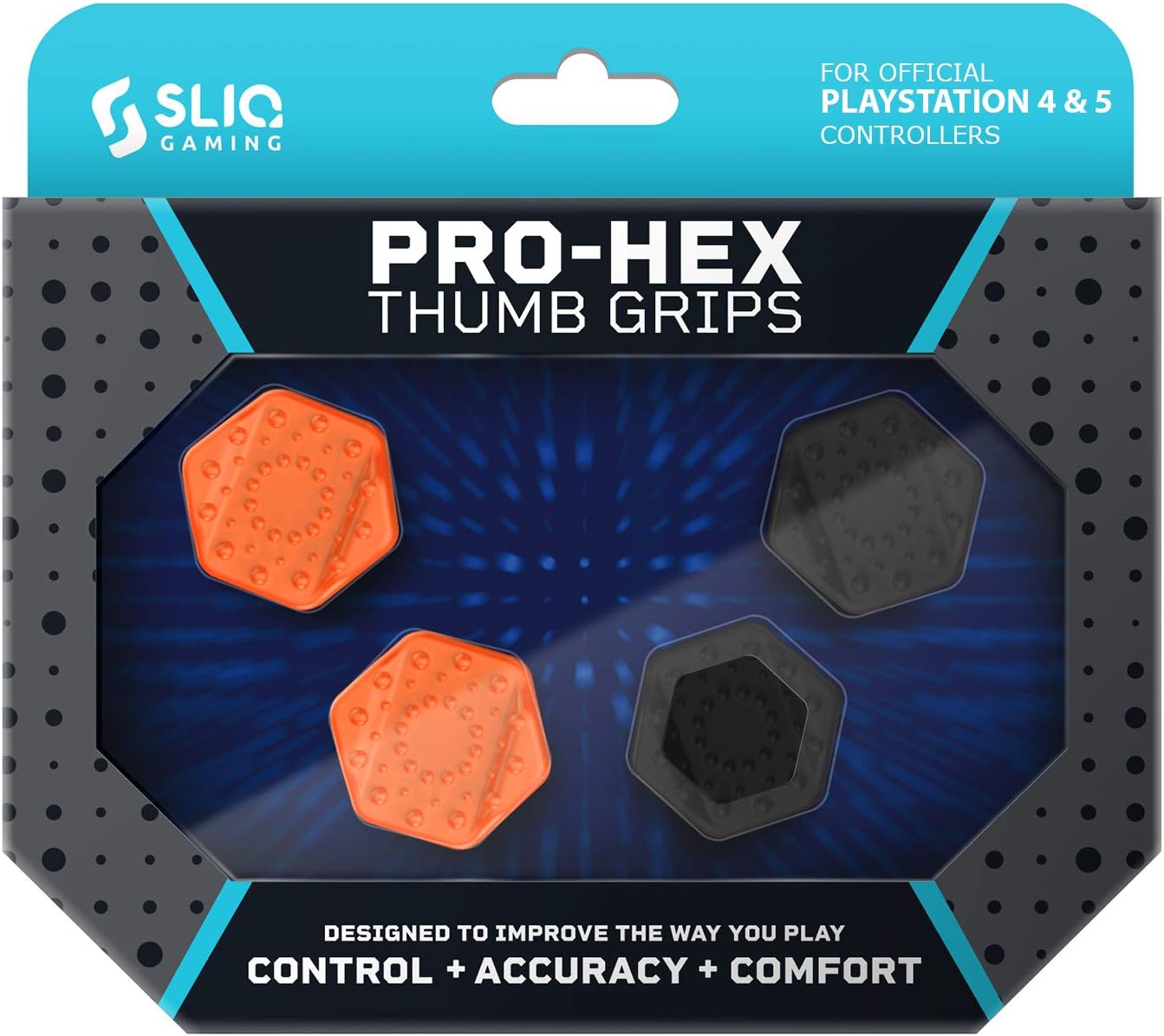 Sliq Gaming PS4|PS5 Pro-Hex Thumb Stick Grips – PlayStation 4|PS5