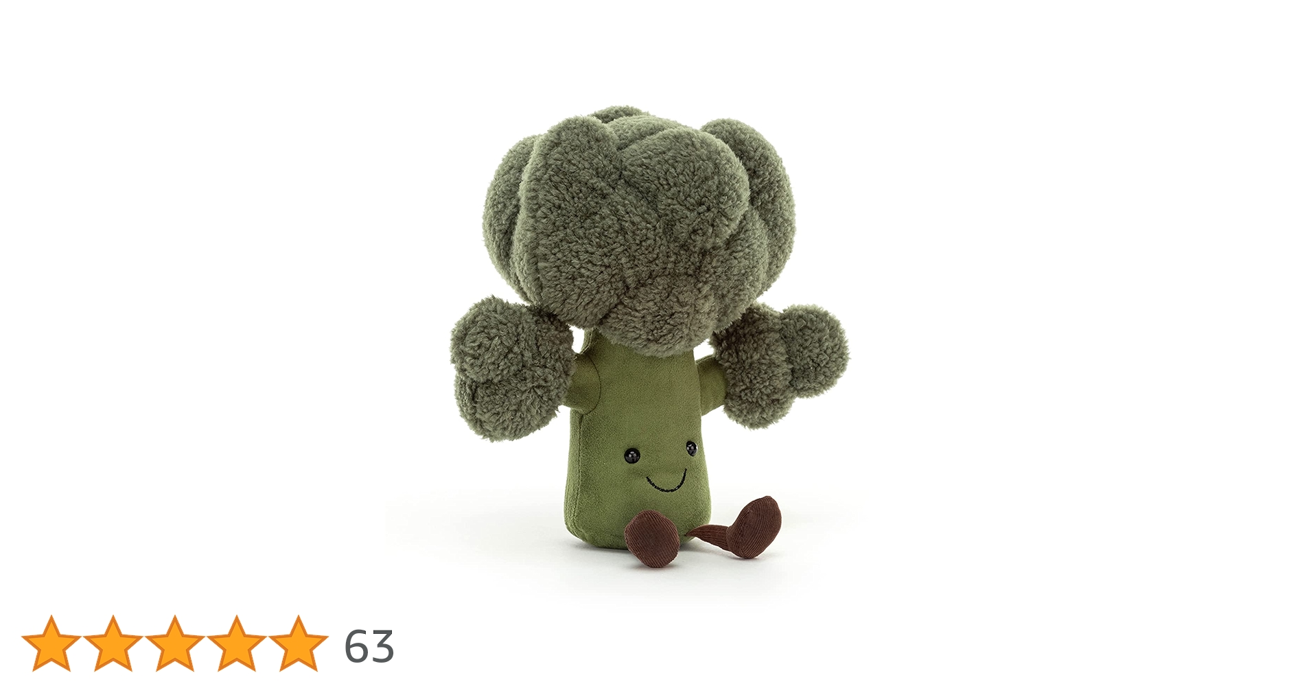 Amazon.co.jp: Jellycat Amuseables ブロッコリーぬいぐるみ 10インチ