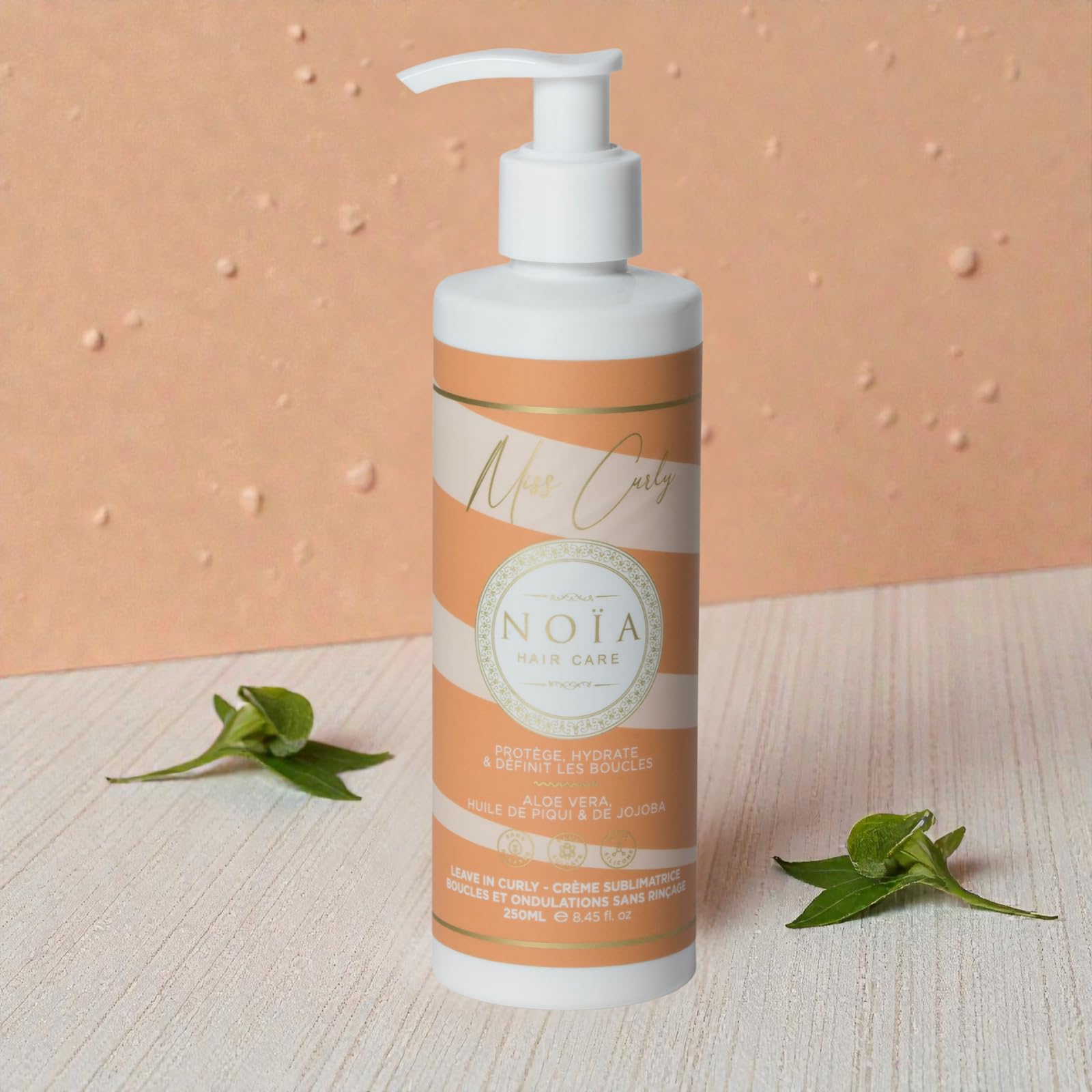 NOÏA HAIR – Coffret Trio Professionnel CURLY – Shampoing 500ml + Masque 500ml + Sérum 250ml – Hydratation & Anti-Frisottis – Définition des Boucles – Cheveux Bouclés, Frisés et Crépus