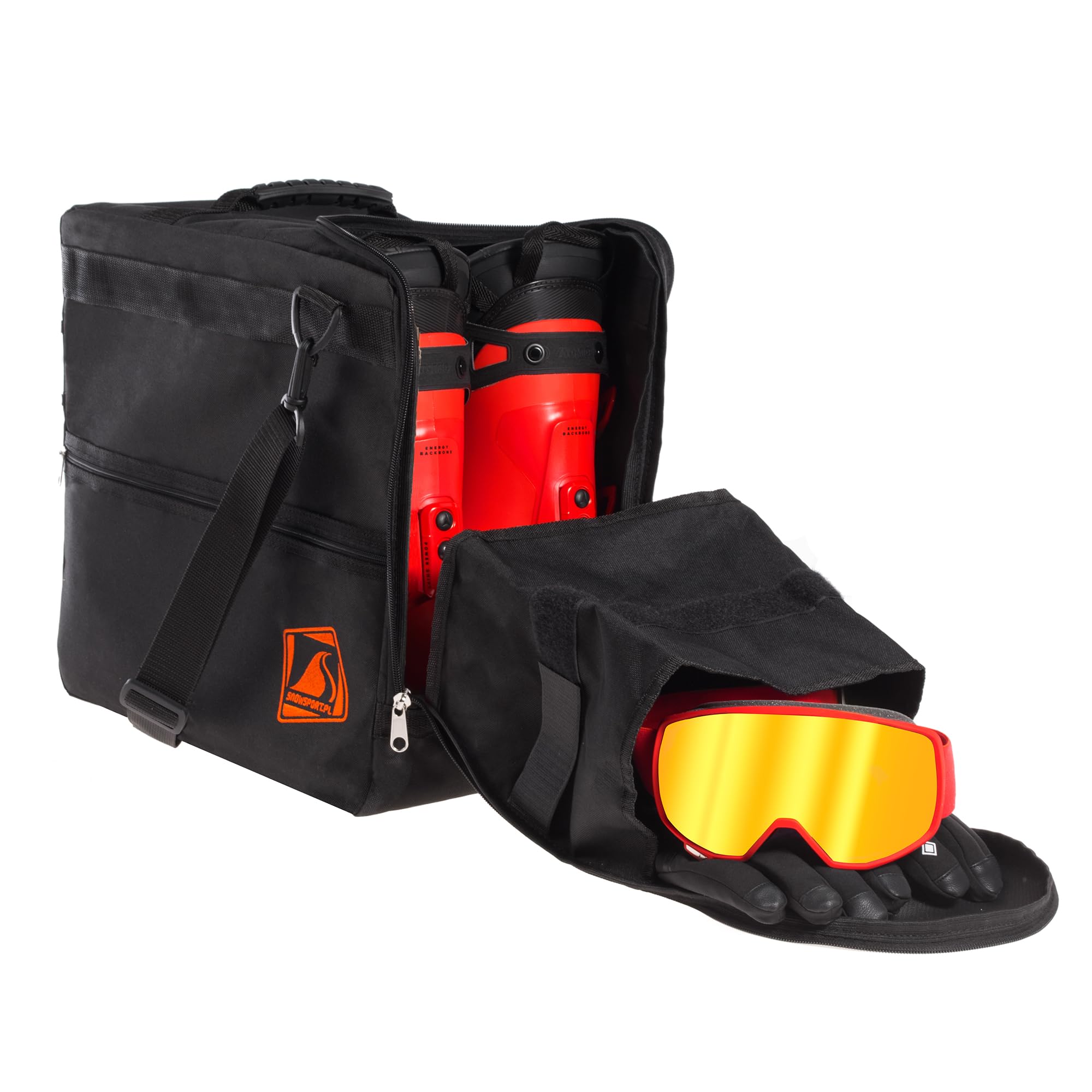 Pokrowiec na buty, kask i akcesoria, torba na buty narciarskie z kieszenią na kask, buty snowboardowe, łyżworolki, buty narciarskie, buty snowboardowe, torba na buty, torba na łódkę i kask