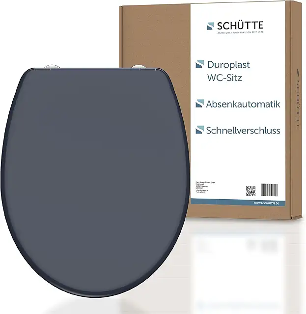SCHÜTTE WC-Sitz Anthrazit mit Absenkautomatik - WC-Brille