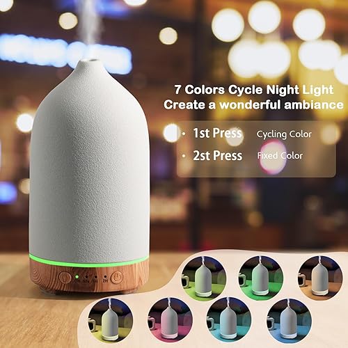 Miniatura 4 de Diffuserlove Difusor de cerámica difusor de aceite esencial de aromaterapia difusor de aceite esencial para habitación difusor de aire para el hogar