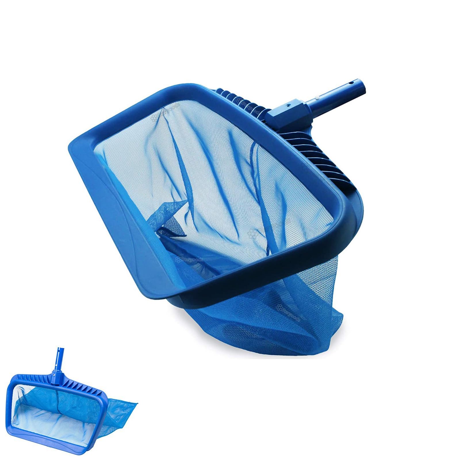 20 Inch Pond Skimming Net Heavy Duty For Pond Cleaning,Deep Pool Skimmer Net With Fine Mesh Leaf Bag, Reinforced ABS Frame For Sludge Debris Removal,Fits Standard 1 1/8 Inch Telescopic Poles,Net Only