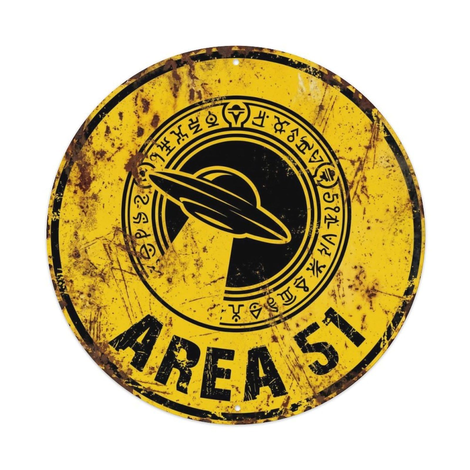 Alien Area 51 Portal GatewayMetal Tin Sign