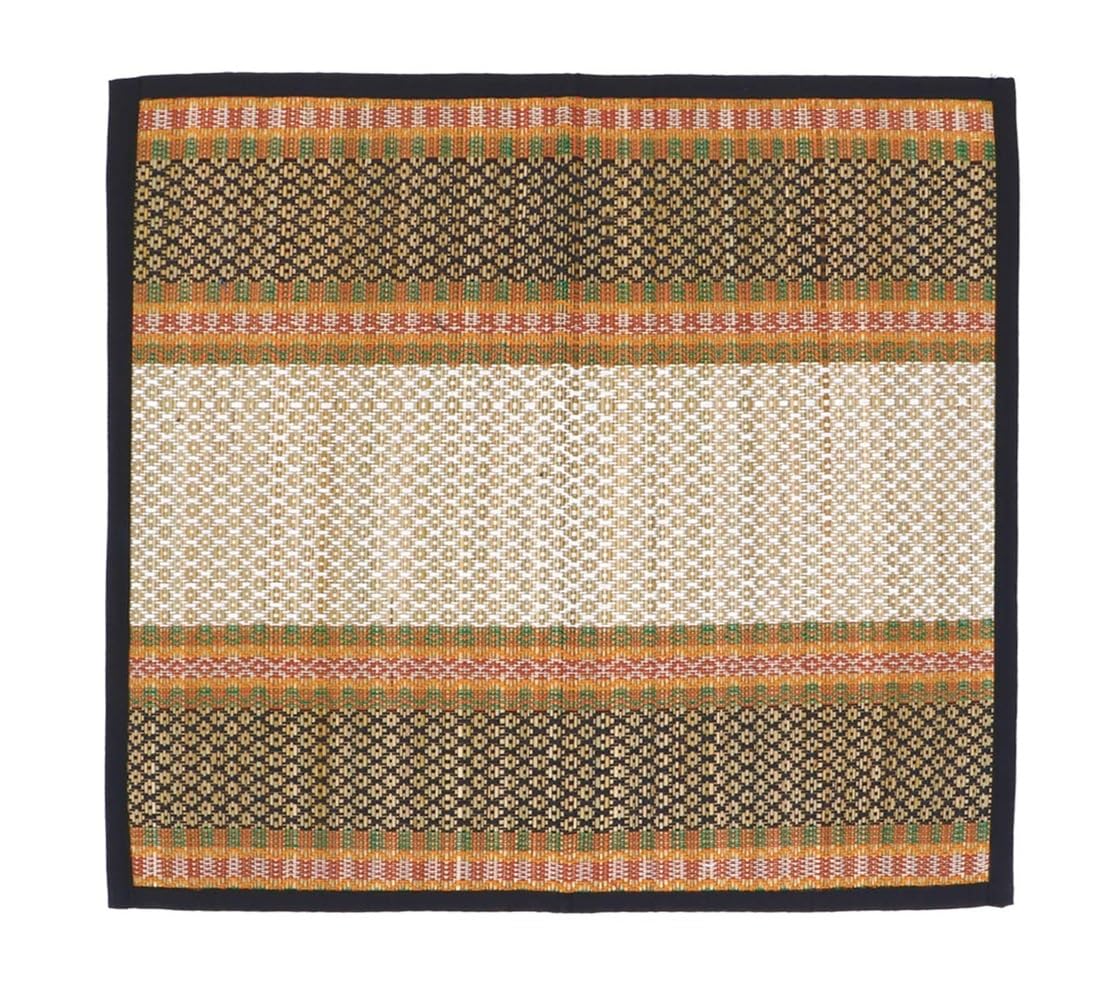 Natural River Grass Handcrafted Pooja Floor Mats/Meditation Prayer, Sittting, Aasan Mat Chatai | Set of 1, 18x20 Inches |Colour May Vary-picture-23