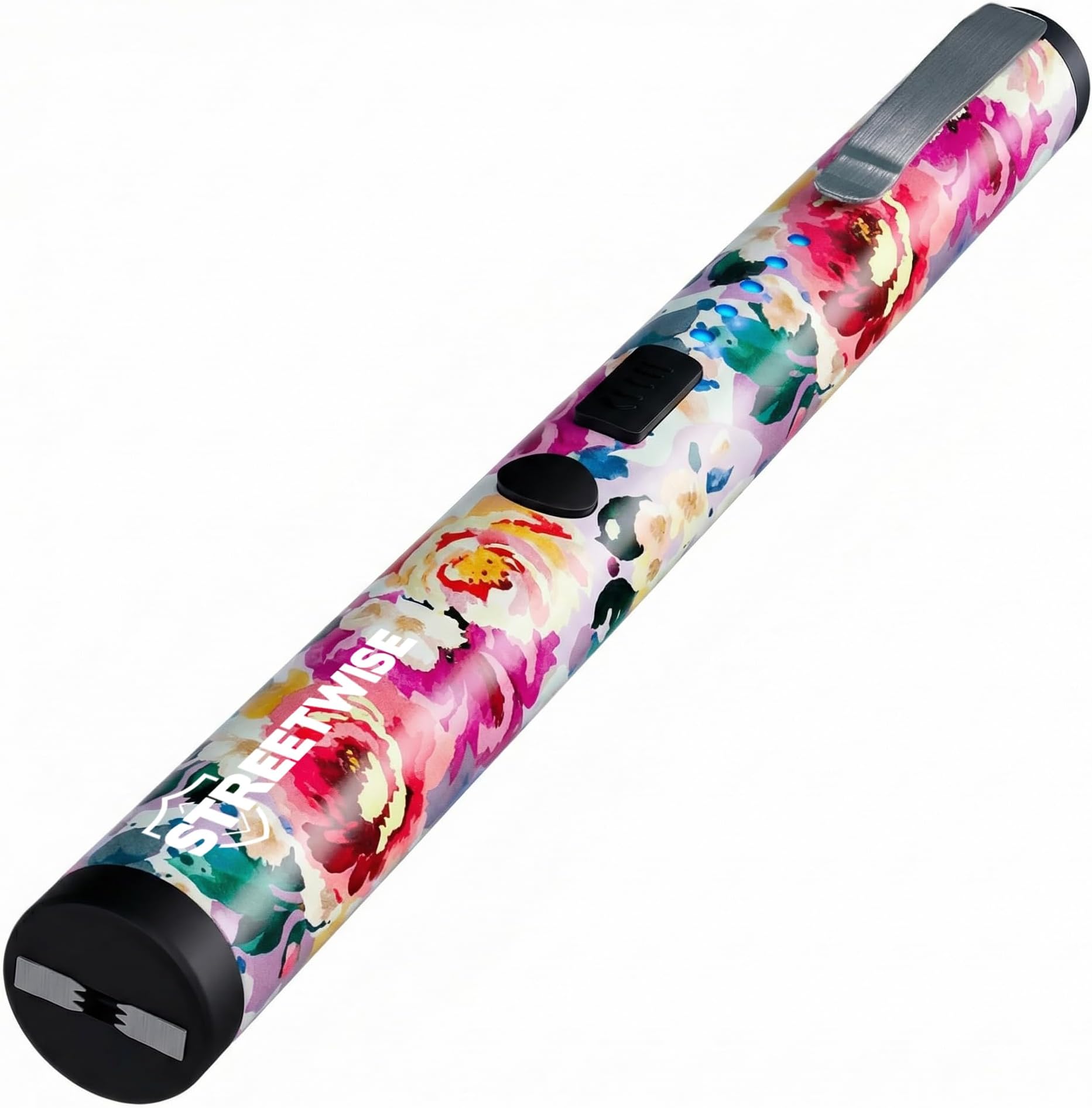 Streetwise Pain Pen 25,000,000 Volts Stun Gun for Self Protection - Tactical Stun Pen for Women and Men, USB Rechargeable, Battery Indicator, Durable Clip, Compact and Concealable for Protection