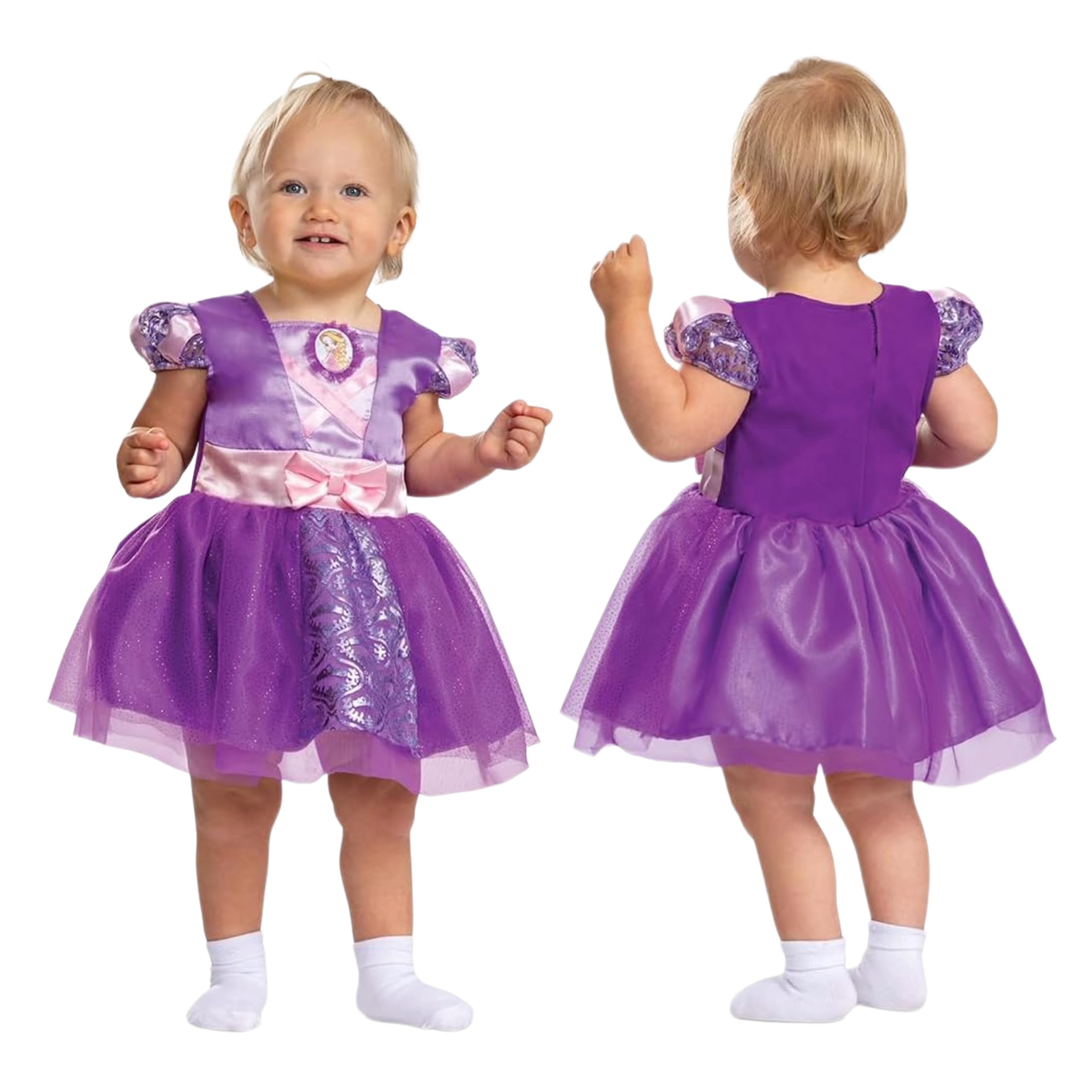Disney Lucky-all star 129609W-EU Roszpunka klasyczna fantazyjna sukienka, 1, 12-18M