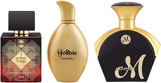 Ajmal Amber Magic EDP 100ml Woody perfume for Men & Maryaj GOLDIE EDP 100 ML & M FOR HER EAU DE Perfume 90 ML