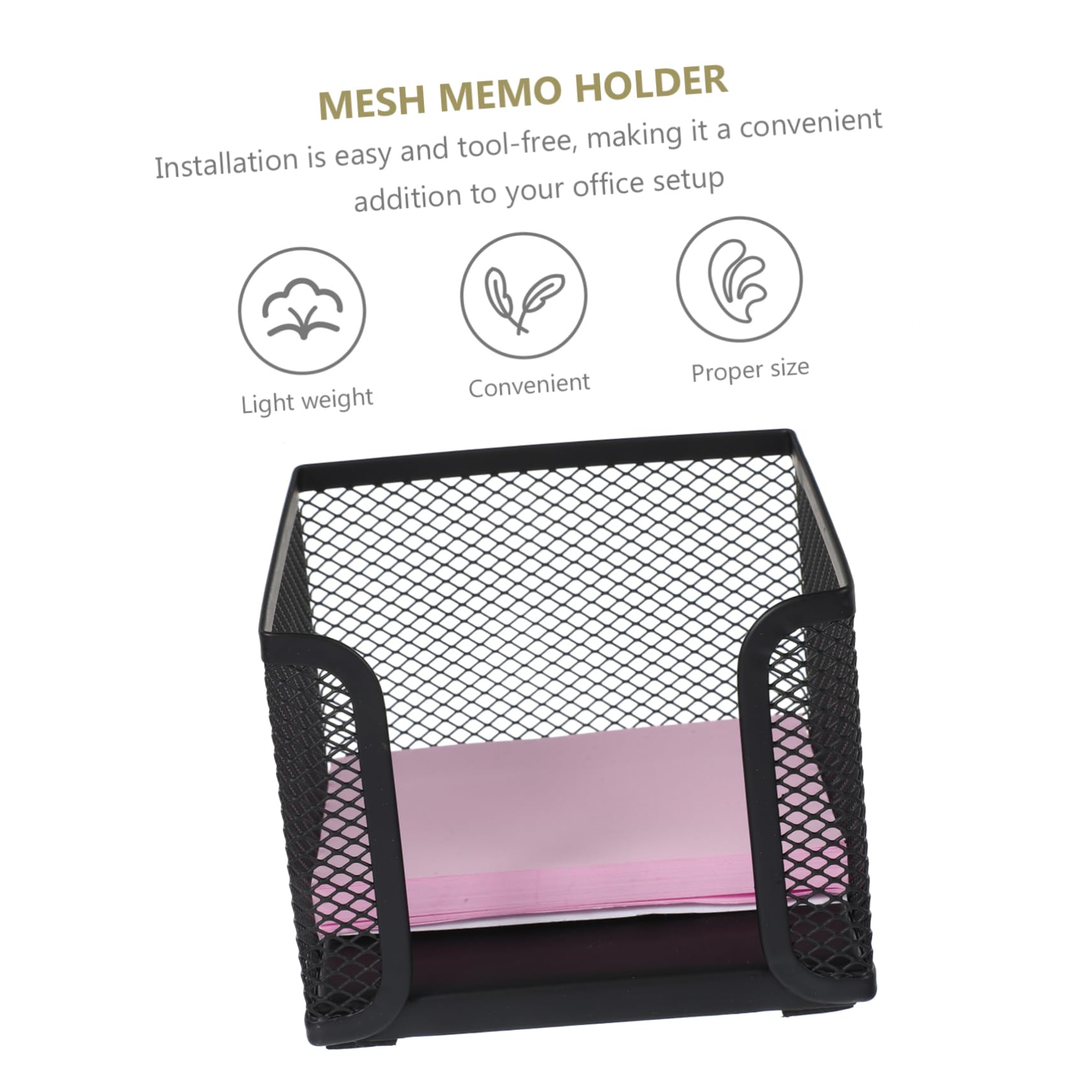 NUOBESTY 6stücke -mesh Zettelboxen Für Schreibtisch Multifunktionale Memo-Halterung Und Stifteorganizer Zur Aufbewahrung Von Notizen Und Büromaterialien