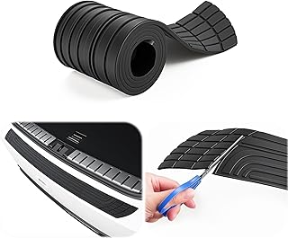 SINGARO Car Rear Bumper Protector, 42inch x3.4inch Car/SUV Universal Rubber Anti-Scratch Trunk Exterior Accessories