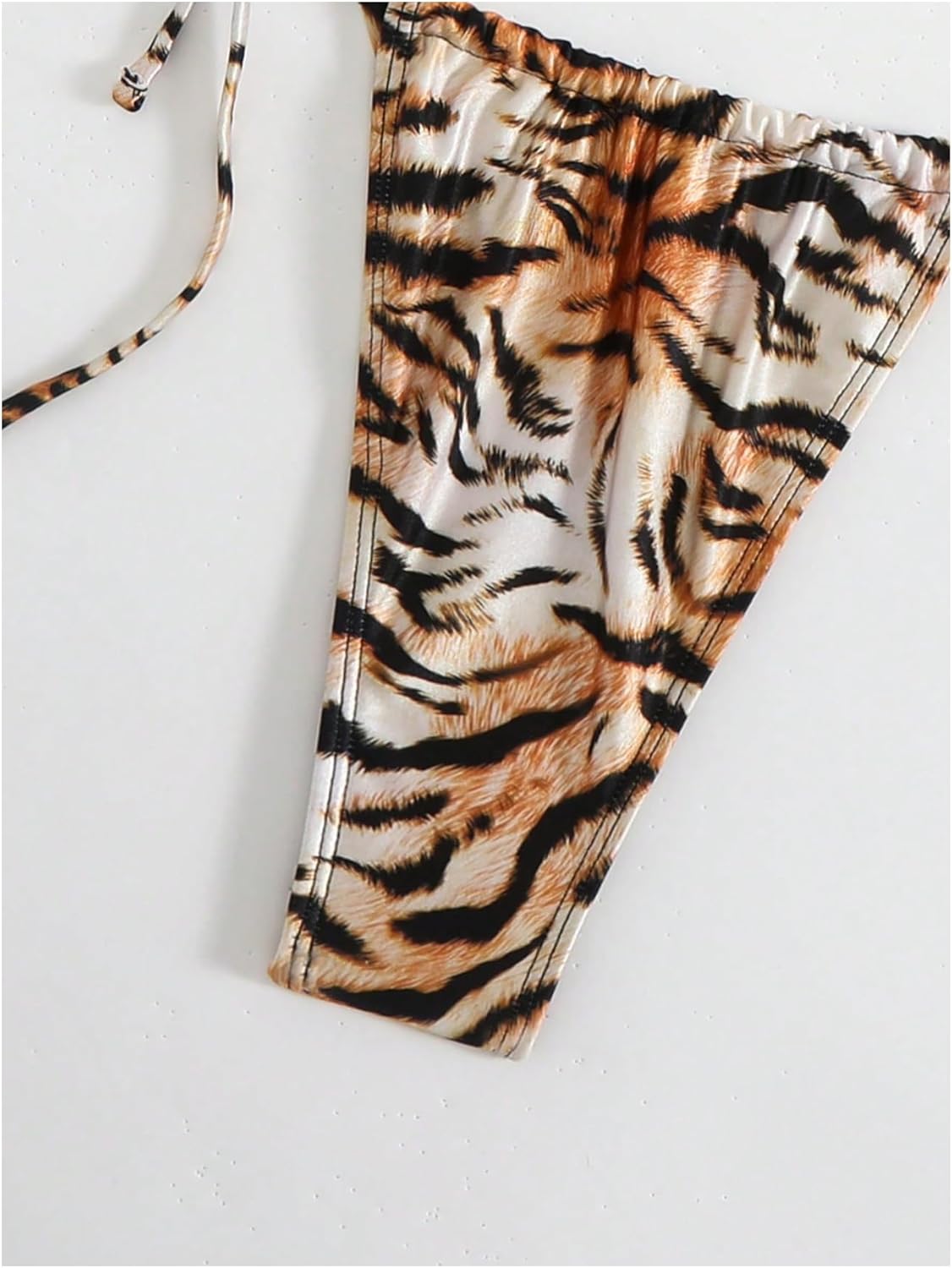 WDIRARA Women's Animal Print Bikini Sets Halter Triangle String Swimsuit Two Piece Bathing Suit - Image 6