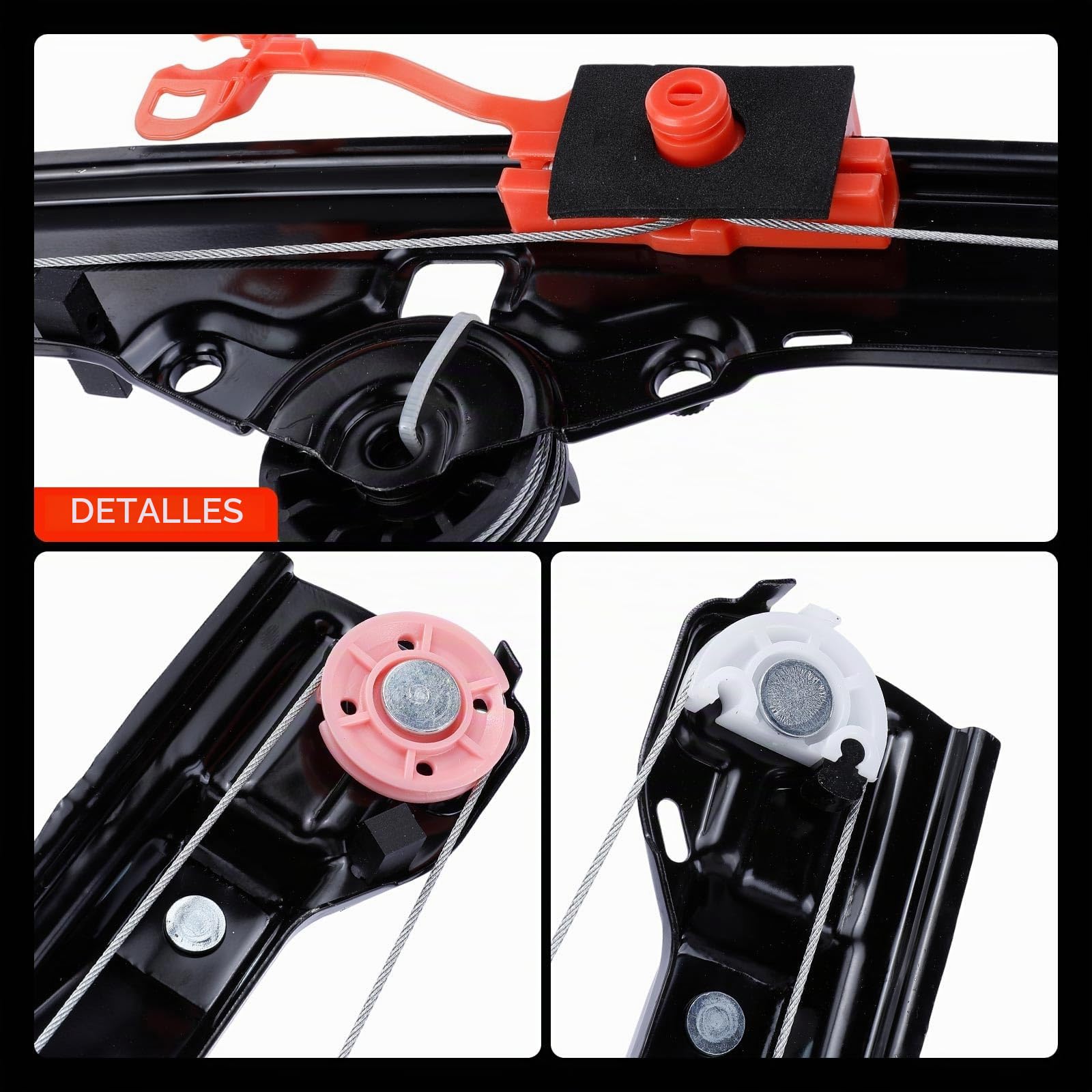 Frankberg Elevalunas delantero izquierdo Sin motor para Grande Punto Evo 199 2/3 puertas 2005-2020 51723318