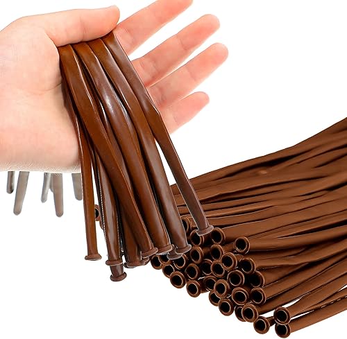 Miniatura 4 de Skylety 100 globos torcidos, globos largos de látex, globos de modelado para cumpleaños, boda, compromiso, aniversario, festival, decoración de